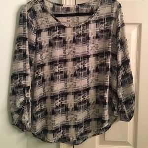 Patterned Work Blouse